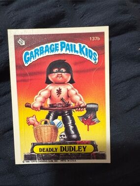 Deadly Dudley Trading Card - Red/Black